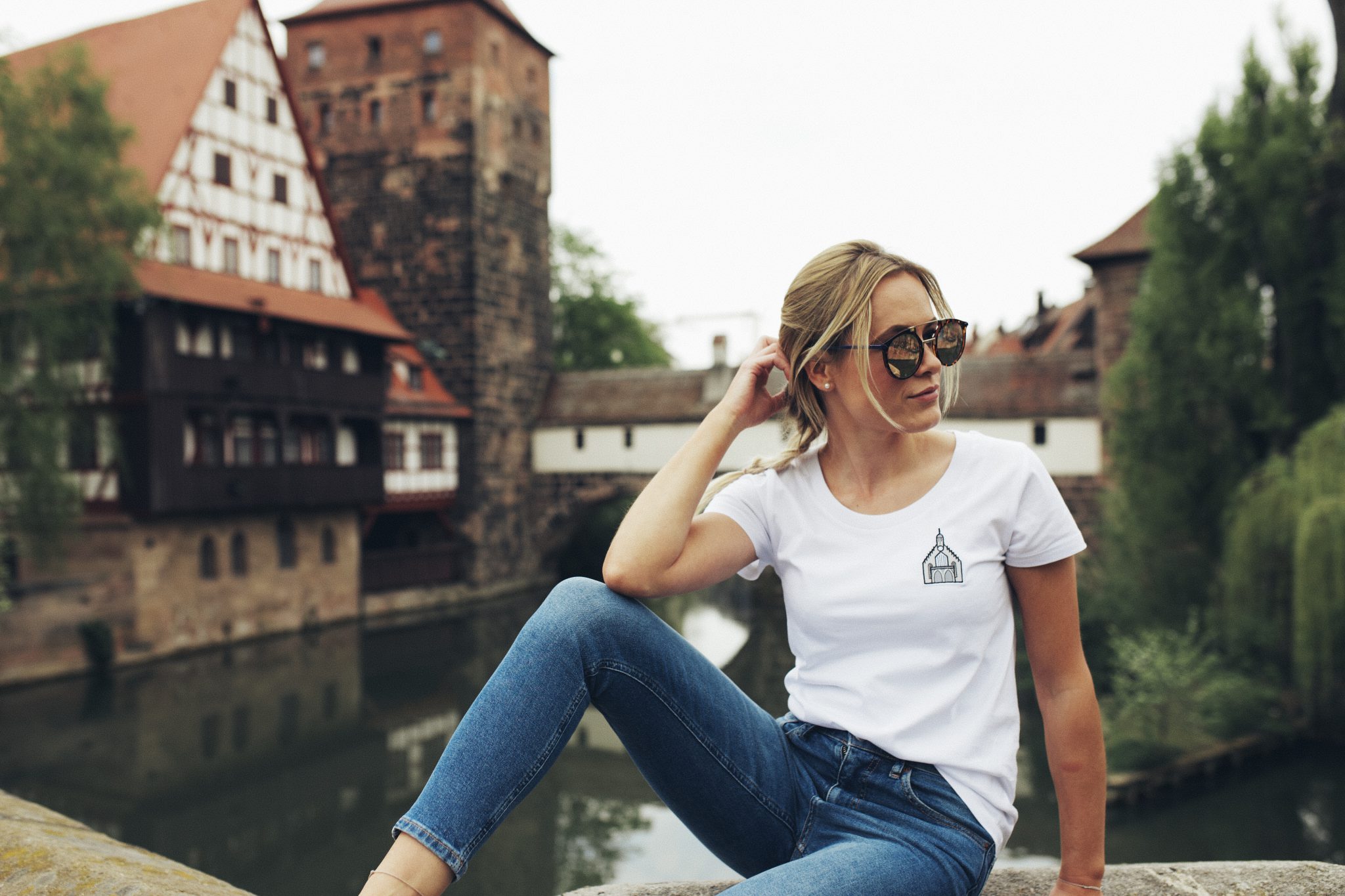 Model vor dem Henkersteg